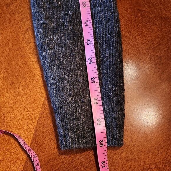 Boden Wool & Alpaca Sweater Dress, Vintage Size 8, Gray, Black White Multi Knit - Picture 8 of 12